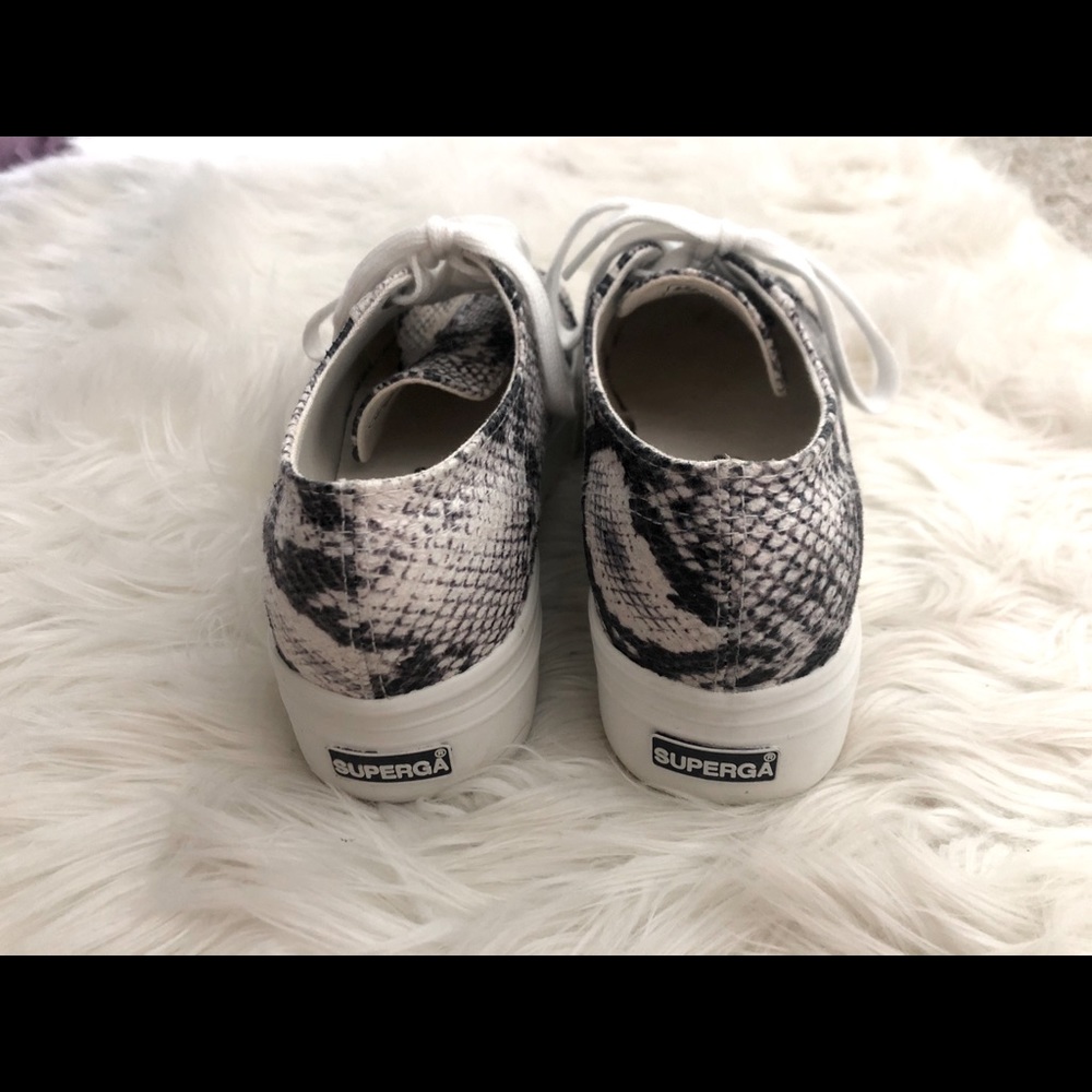 Superga 2750 Snakeskin Platform Sneakers